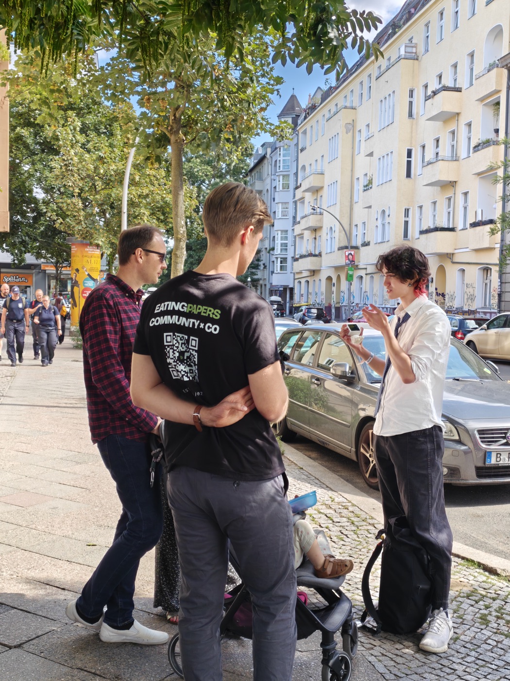 Talking to parents on the street about BIPO